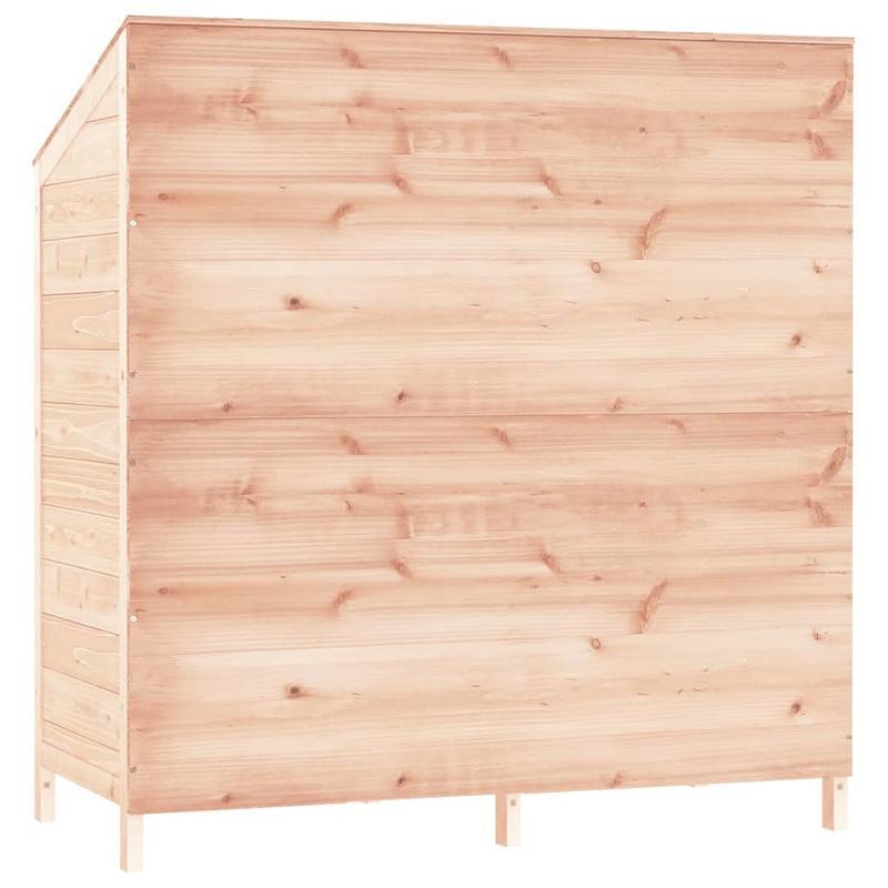 Buitenopslag – Tuinkast – Opbergbox – Tuinkisten – Tuinhuisje – Donkerbruin Marrone – Massief Vurenhout – Stevige Metalen Zijkanten – 102x52x112 cm – Duurzaam & Ruim