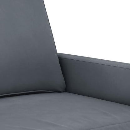 Bankstel – 2-Zitsbank – Slaapbank – Hoekbank – Zetel – Donkergrijs Velours – Compact 140 cm – Hardhouten Frame