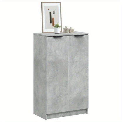 Schoenenkast – Schoenenrek – Schoenenopberger – Halkast – Schoenenbank – Beton Grijs – Compact 59x35x100 cm – Duurzaam Plaatmateriaal