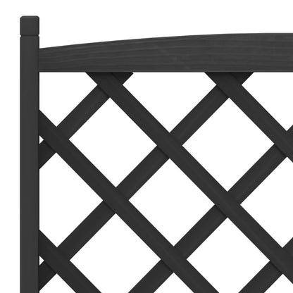 Plantenbak – Tuinbak – Plantenbak Met Klimrek – Houten Plantenbak – Massief Dennehout – 90x35x180 Cm – Ventilatie En Afwatering