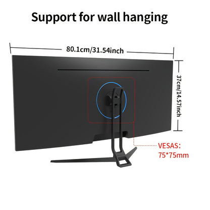 Ultrawide Monitor – Ultrawide Gaming Monitor – Curved Monitor – QHD Monitor – 34 Inch – 120Hz Refresh Rate – IPS Paneel – 2560x1080 Resolutie