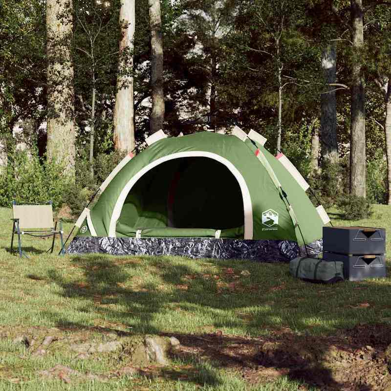 3-Persoons Tent – Camping Tent – Kampeertent – Buitentent – Lichtgewicht Tent – Groen – Snel Op Te Zetten – Waterafstotend Polyester