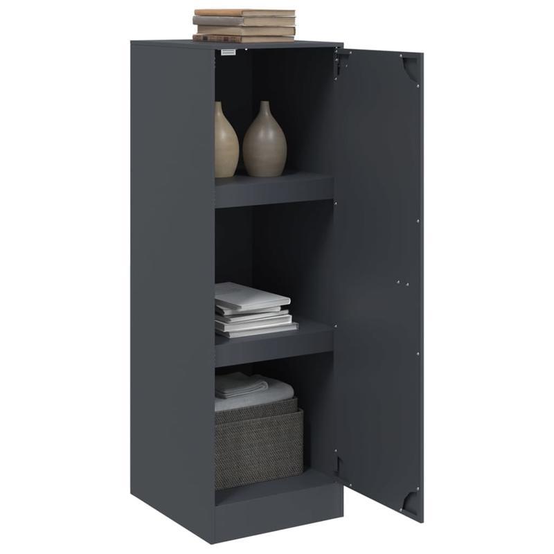 Anthracite Sideboard 34.5x39x107cm in Steel Removable and practical
