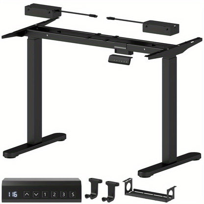 Zit-Sta Bureau Verstelbaar – Hoogteverstelbaar Bureau – Sta Bureau – Elektrisch Bureau – Bureau Met Geheugenfunctie – Stevig Stalen Frame – Eenvoudige Montage