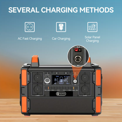 Draagbare Powerstation – Zonnegenerator – Noodstroomvoorziening – Campingaccu – Mobiele Generator – LiFePO4 Batterij 1041,6Wh – 1000W Zuivere Sinusgolf