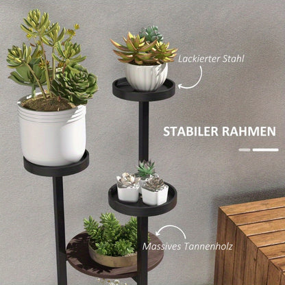 Plantenrek – Plantenstandaard – Plantentrap – Bloemenrek – Plantenetagere – 5 Lagen – Stevige Poten – Ruimtebesparend Verticaal Design