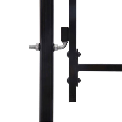 Tuinpoort – Tuindeur – Schuttingdeur – Metalen Poort – Poortframe – Stabiele Metaalconstructie – 100x120 cm – Eenvoudige Montage Met Voorgeboorde Gaten