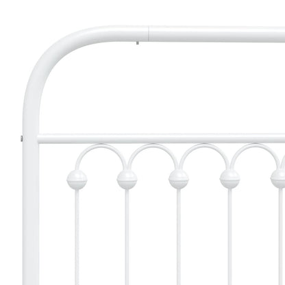 Bedframe – Bed – Eenpersoonsbed – Kinderbed – Slaapkamerbed – Met Hoofd- En Voetbord – Stevig Metaal – Compact 75x190 cm