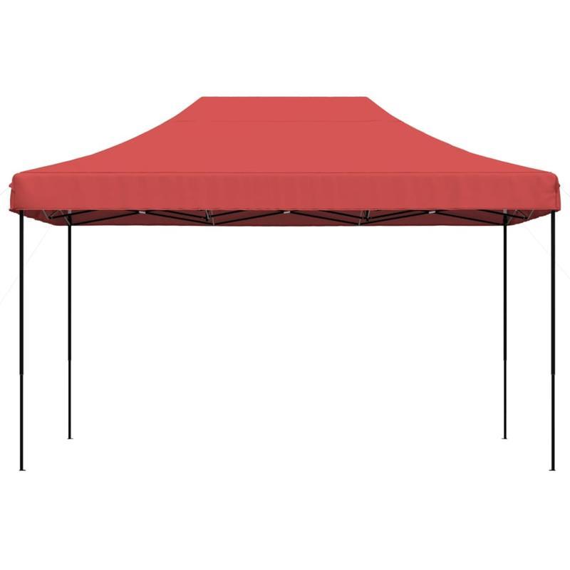 Partytent inklapbaar pop-up 440x292x315cm bordeauxrood