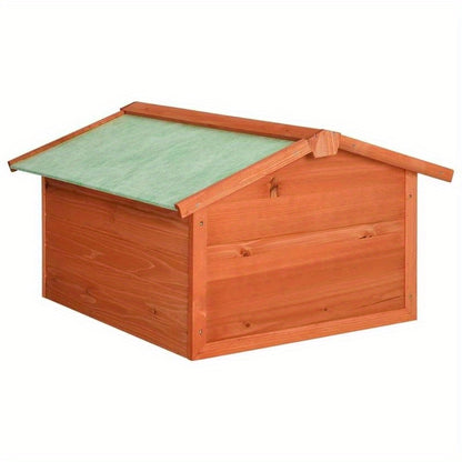 Grasmaaier Garage – Maaier Schuur – Tuinberging – Opbergbox – Houten Bewaarbox – Massief Vurenhout – Compact 72x87x50 cm – Weerbestendig & Duurzaam