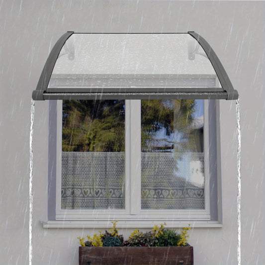Clear Rain Shelter Cover, Window Awning Rain Shelter, Front Door Canopy, Outdoor Shelter, Door Canopy, Minimalist Shelter, Sleek Design, Weatherresistant, Durable Construction, Rain Protection, Window Cover
