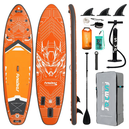 Paddleboard – SUP Board – Stand Up Paddle – Inflatable Board – Opblaasbaar Paddleboard – Cyber Oranje – Duurzaam PVC – Lichtgewicht Design