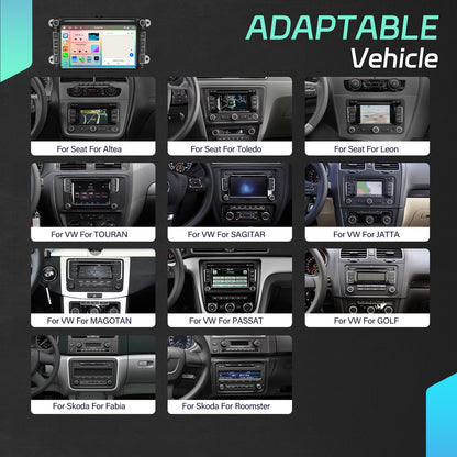 8-Core Car Stereo – Autoradio – Multimedia Speler – Headunit – Navigatiesysteem – 8 Inch Touchscreen – Draadloze CarPlay & Android Auto – 6GB RAM 128GB Opslag