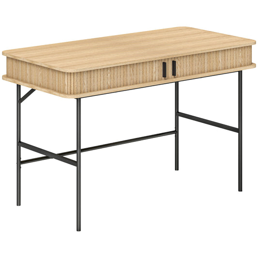Bureau – Schrijftafel – Computertafel – Werkplek – Computerbureau – Scandinavisch Design – 120x60x76,5 cm – MDF Met Stalen Frame