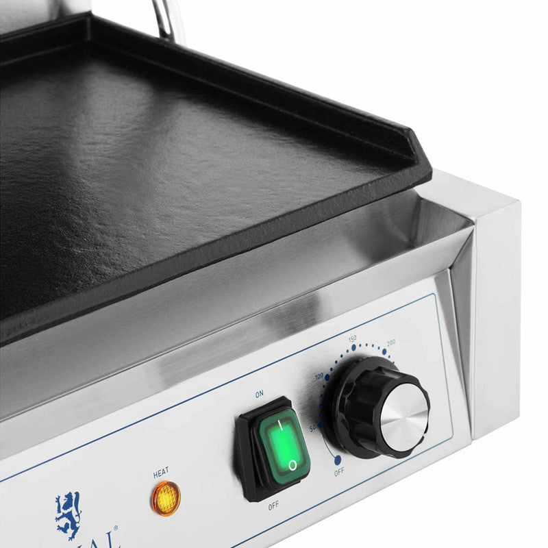 Smooth Double Electric Contact Grill, 48 x 23 cm, 3600 W - QUORE