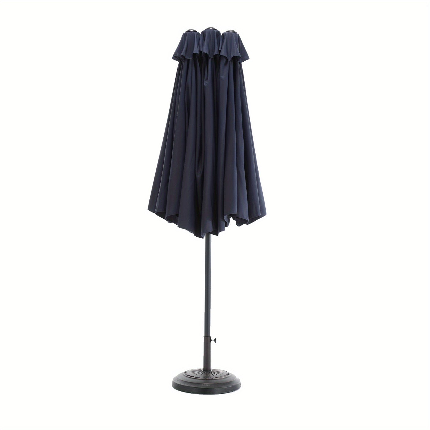 Tuinparasol – Terrasparasol – Marketparasol – Zweefparasol – Dubbelzijdige Parasol – 4,8 Meter Groot – Crank Kantelbaar – Marineblauw