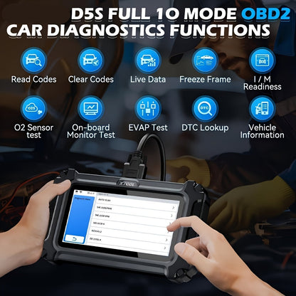 OBD2 Codelezer – Auto Diagnosetool – Foutcode Scanner – Motor Scanner – ABS & Airbag Scanner – Compact & Draagbaar – 15+ Resetfuncties met Wi-Fi Updates