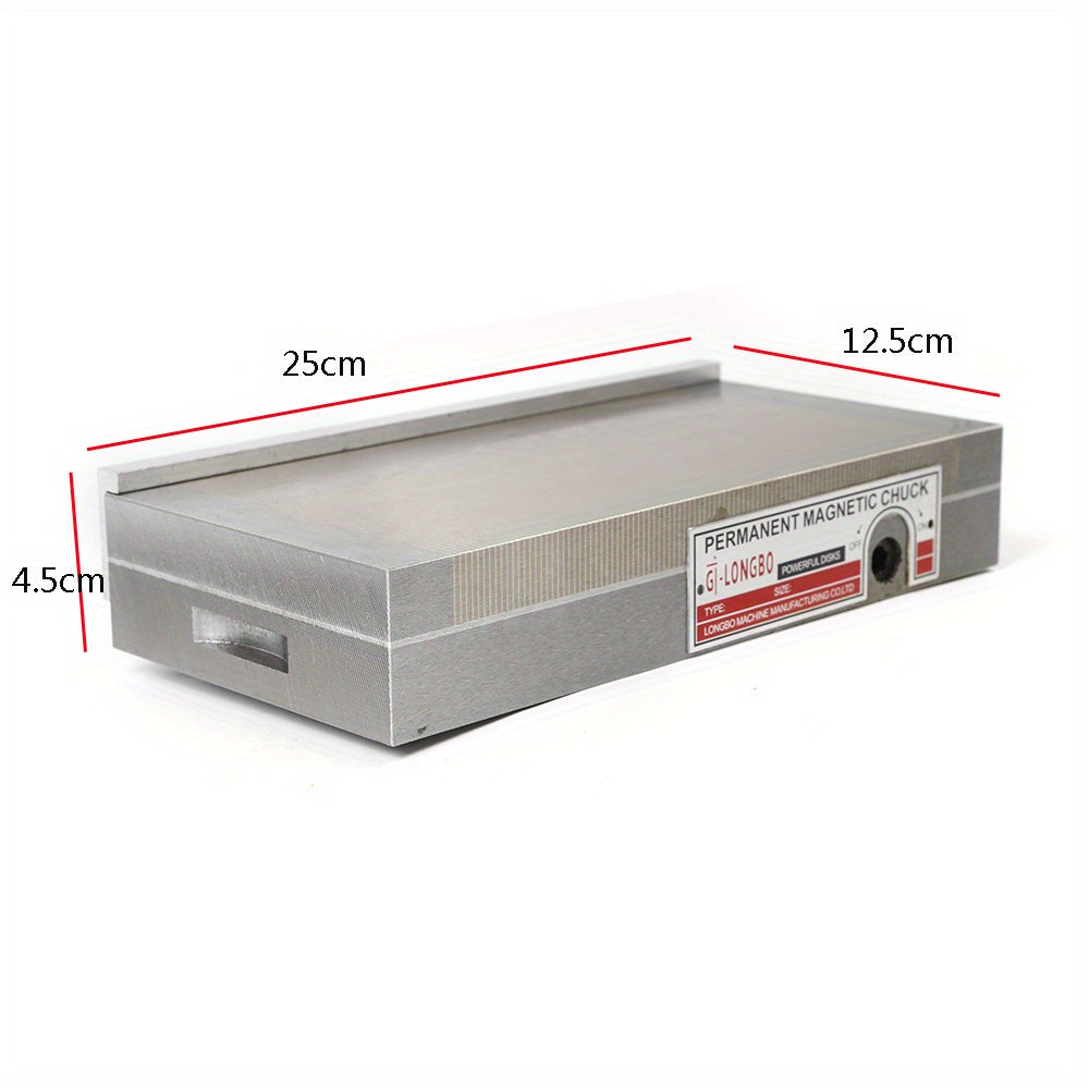 Permanente Magneethouder – Magnetische Chuck – Magneetplaat – Magneetchuck – Werkstukhouder – Compact 25,4x12,7 cm – Fijne Poolafstand 2 mm – Sterke Krachtige Grip
