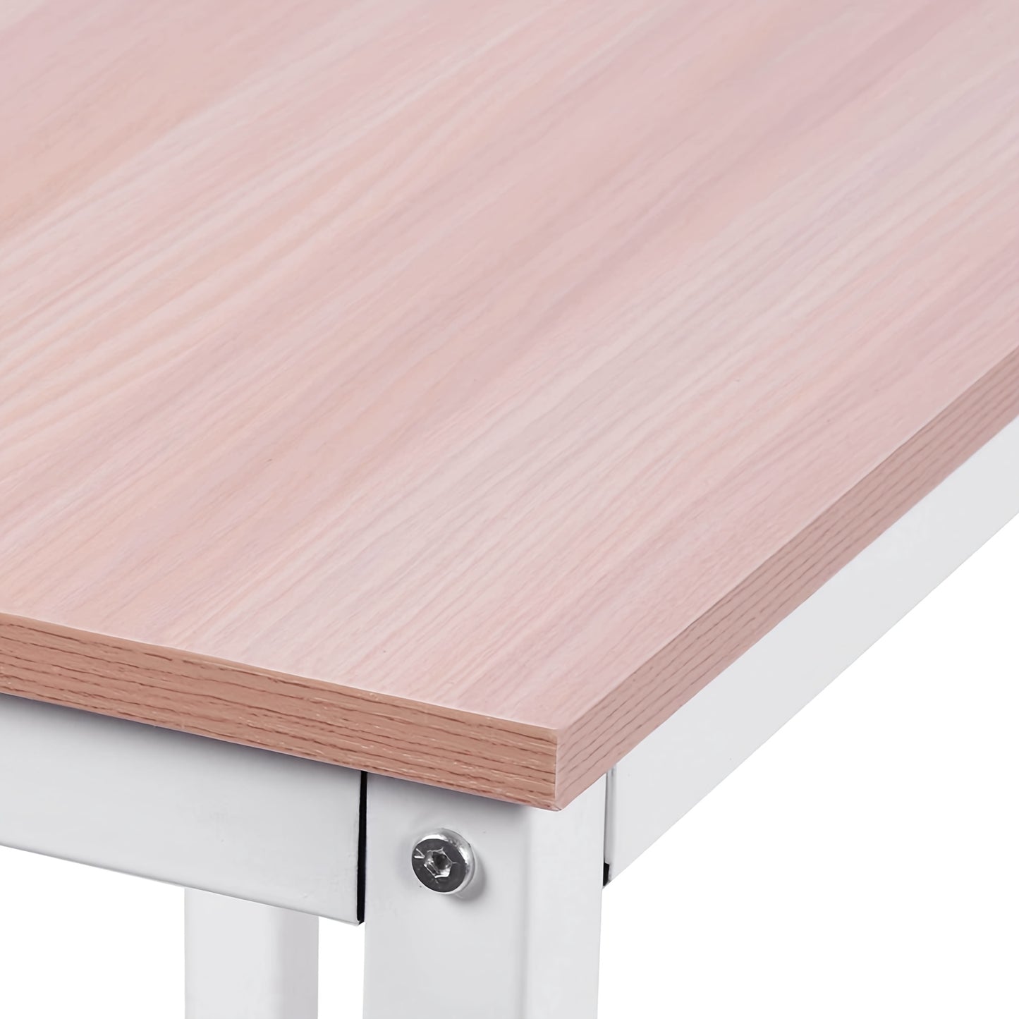 Hoekbureau – L-vormig Bureau – Computerbureau – Schrijftafel – Thuiswerkplek – Natuurlijk Kleur – Metaframe – 150x150x76 cm – Schuin Randontwerp
