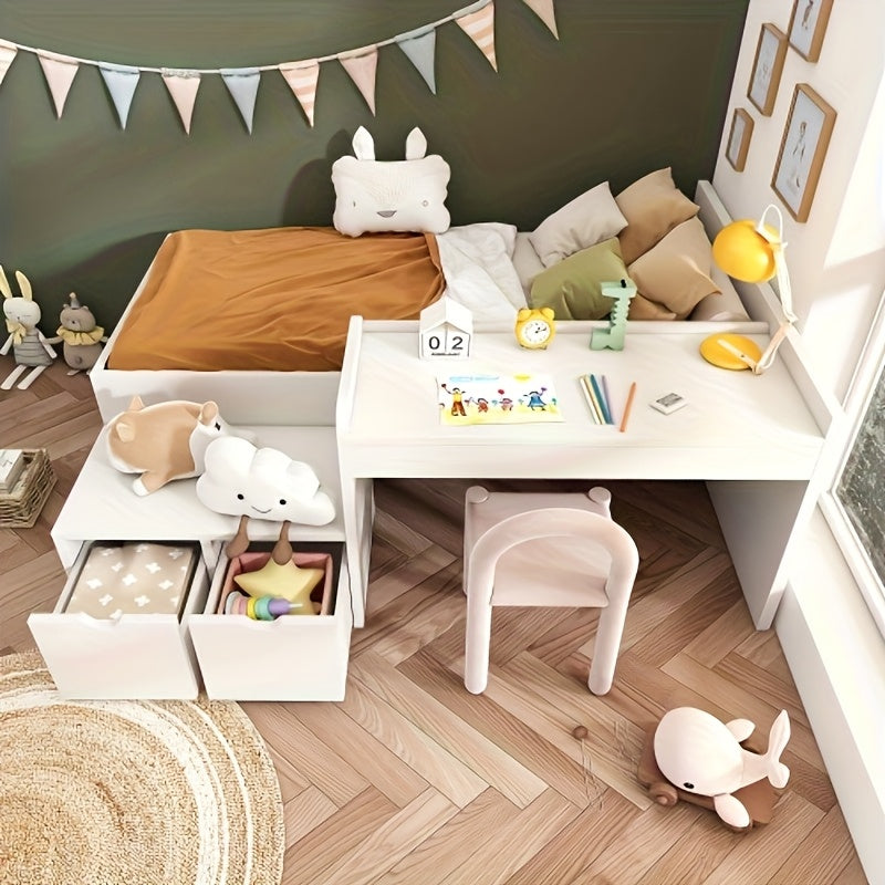Minimalistisch Bedframe – Bedframe – Bedbodem – Bed Stevig – Slaapkamermeubel – Wit – Direct Gebruik – Duurzaam Bamboe