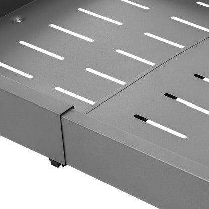 Keukenkast Organizer – Gootsteenkast Organizer – Kastorganizer – Lade Organizer – Uitschuifbare Lade – Metaal – Verstelbaar 32-52 cm – Draagkracht 15 kg – Grijs