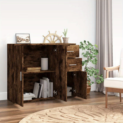 Sideboard – Dressoir – Kast – Opbergmeubel – Buffetkast – Gemaakt van Kunststofhout – Afmetingen 91x29,5x75 cm