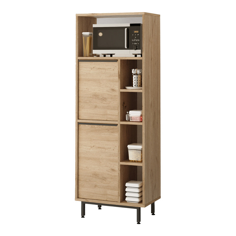 Keukenkast – Opbergkast – Dressoir – Kast – Meubel – Wit – 162x60x36 cm – Stevig Met Metalen Poten – Veel Opbergruimte Met 2 Deuren En Open Vakken