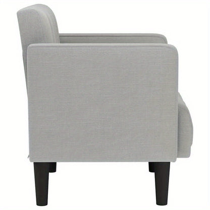 Sessel Mit Armlehnen Wolkengrau 53cm Stoff
