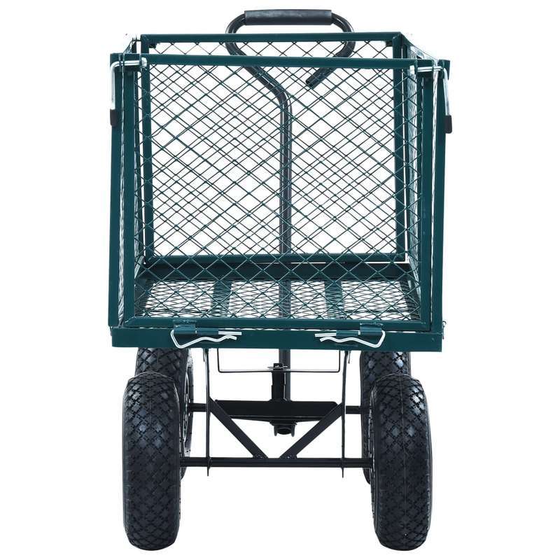 Bolderwagen – Bolderkar – Transportwagen – Tuinkar – Strandkar – Opvouwbaar – 349 kg Draagkracht – Grote All-Terrain Wielen – Groen