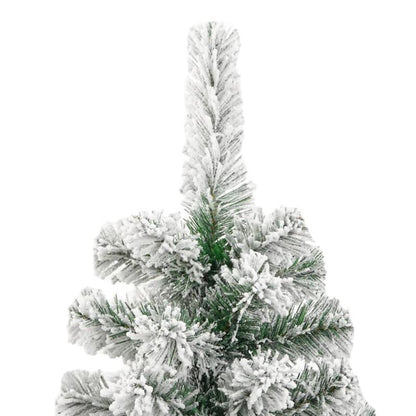 Kunstkerstboom – Nepkerstboom – Kerstboom – Kunstboom – Kerstversiering – 210 cm Extra Hoog – Beschikt Over 694 Takken Met Gesneeuwd Design