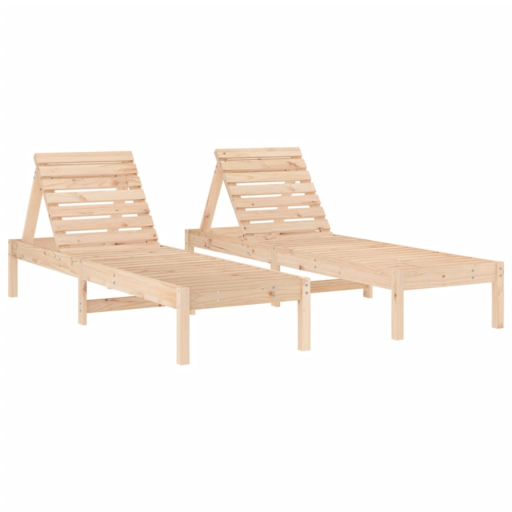 Houten Loungestoel – Verstelbare Stoel – Tuinstoel – Balkonstoel – Massief Pijnboomhout – Lattenontwerp – Waterafvoer