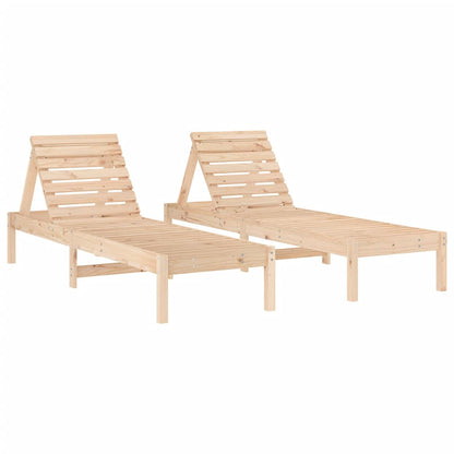 Houten Loungestoel – Verstelbare Stoel – Tuinstoel – Balkonstoel – Massief Pijnboomhout – Lattenontwerp – Waterafvoer