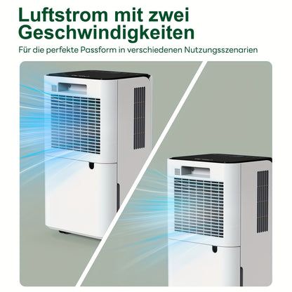 Luchtontvochtiger – Ontvochtiger – Vochtvreter – Dehumidifier – Vochtabsorber – 14L per Dag – Automatische Vochtigheidssensor & Wasdroogfunctie