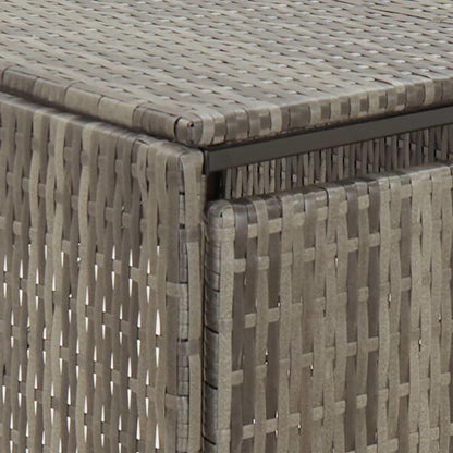 Trash Can Box for 1 Ton Gray 70X80X117 Cm Poly Rattan/Cover for Outdoor Storage Boxes/Cover for Trash Cans/Cover for Trash Cabinets/Cover for Storage Cabinets. This Trash Can Cover Is Made of Robust And Durable Materials, Is