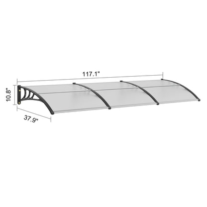 Raamluifel – Deuroluifel – Zonnescherm – Overkapping – Luifel – UPF 50+ Zonbescherming – 6 mm Polycarbonaat Paneel