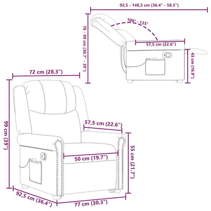 Elektrische Relaxstoel – Elektrische Stoel – Relaxfauteuil – Liftstoel – Zitstoel – Elektrisch Verstelbaar – Liftfunctie Voor Makkelijk Opstaan – Zwart Kunstleer