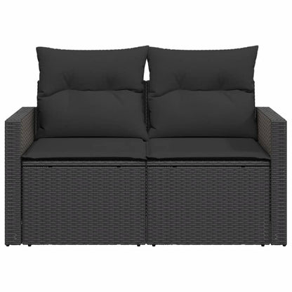 Tuinbank – Buitenbank – Zitbank – 2-zits Bank – Poly Rattan – Weerbestendig – Met Kussens
