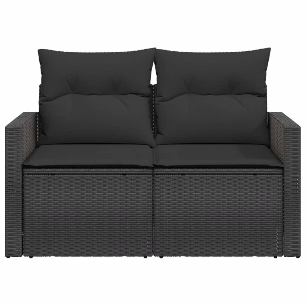 Tuinbank – Buitenbank – Balkonbank – Tuinmeubel – Zitbank – 2-Zits – Poly Rattan – Weerbestendig – Met Opbergruimte