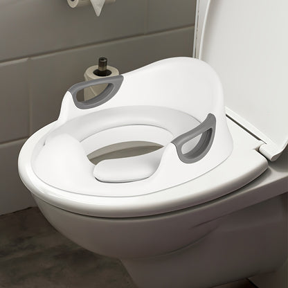 Raised Toilet Seat with Handrails - Heavy-Duty PVC Toilet Elevator with Non-Slip, Easy Installation for, Disabled, and Wheelchair Users - Bathroom Lift with Sturdy Handrails - Compatible with Standard Toilets - Ideal for Home