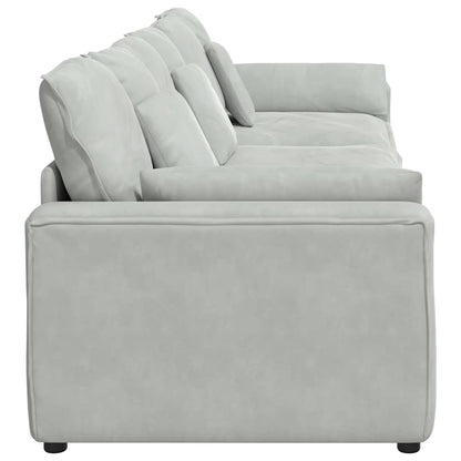 Hoekbank – Modulaire Bank – L-vormige Bank – Zitbank – Loungesofa – Velvet Bekleding – Stevig Metalen Frame – Donkergroen
