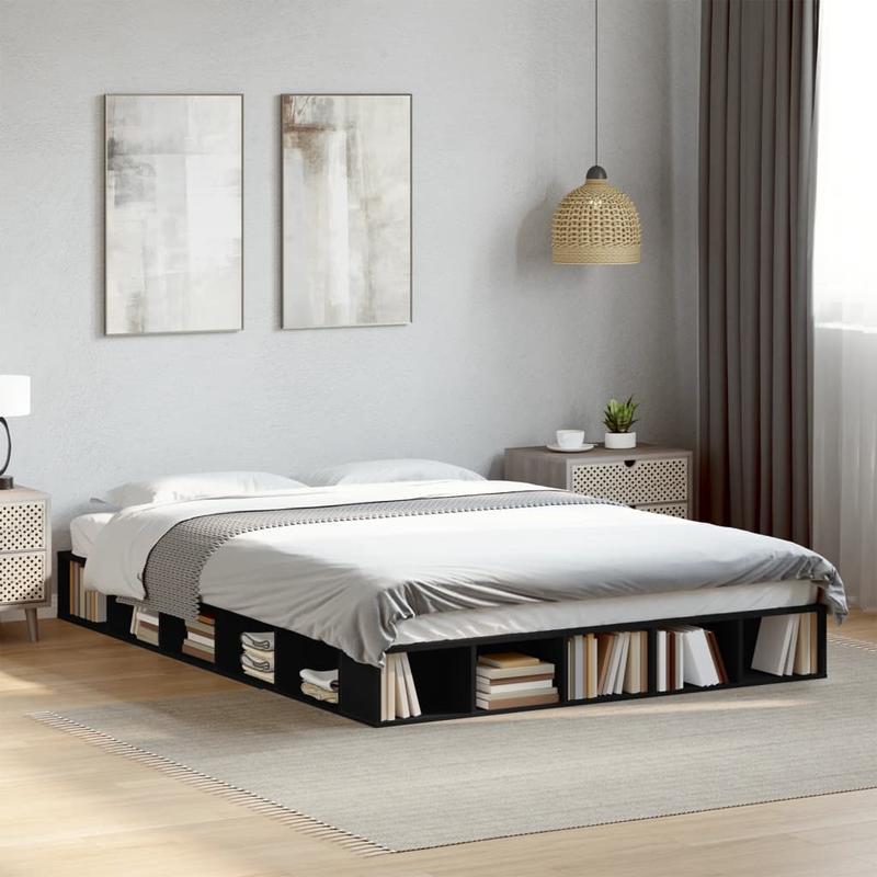 Bedframe – Bedbodem – Plattegrond – Slaapbank – Eenpersoonsbed – 160x200 cm – Multiplex Hout – Eenvoudig Demontabel