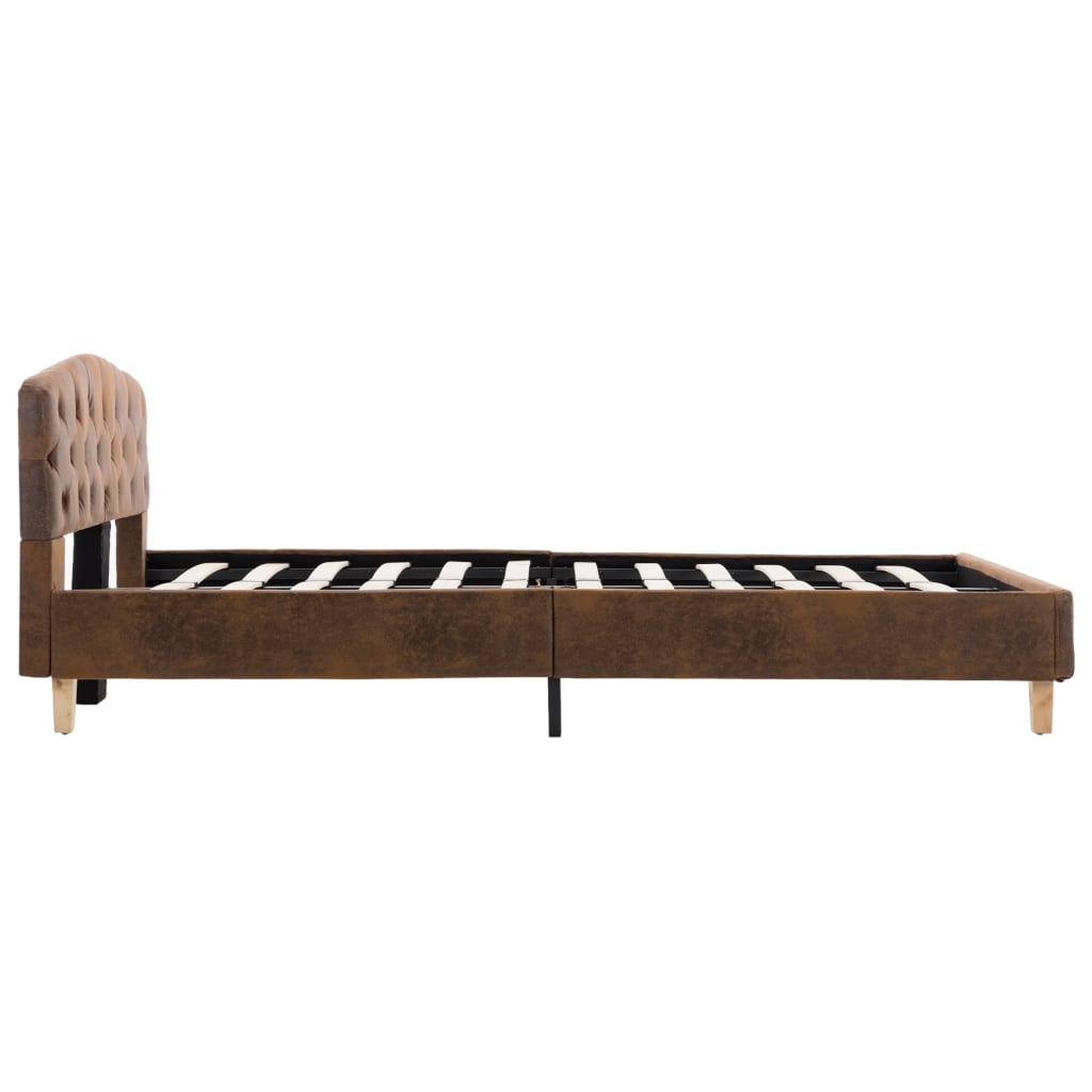 Bedframe – Bedframes – Bedbodem – Slaapbank – Eenpersoonsbed – 120x200 cm – Stabiel MDF & Stalen Frame – Eenvoudige Montage