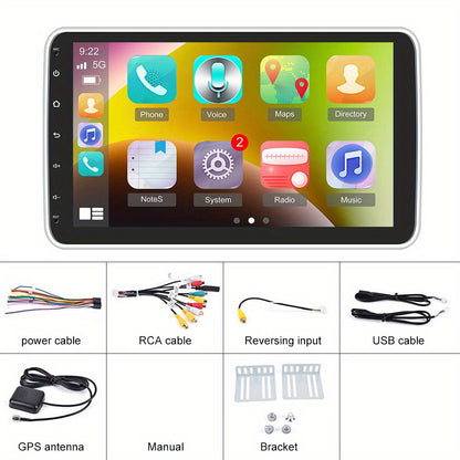 Autoradio – Android Auto – Multimedia Systeem – Navigatie Systeem – Carplay Scherm – 10,1 Inch Draaibaar Scherm – Wifi & GPS Navigatie