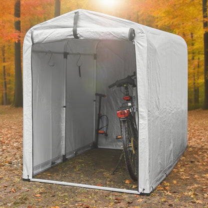 Fietsenstalling – Fietsenberging – Fietsenhok – Fietsopslag – Fietsgarage – Stevig Metaal – Afmetingen 120x176x163 cm