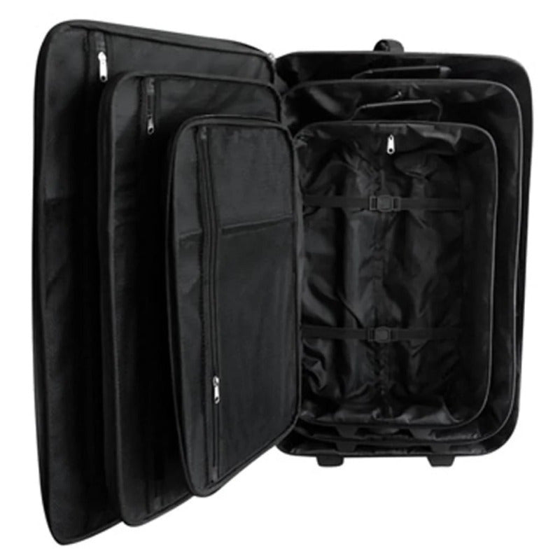 Kofferset – Reiskoffers – Reisbagage – Trolley – Bagage – 5-delig – ABS+PC Hardcase – 360° Spinnerwielen – Zwart