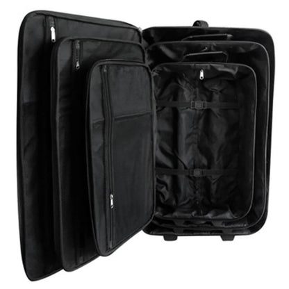 Kofferset – Reiskoffers – Reisbagage – Trolley – Bagage – 5-delig – ABS+PC Hardcase – 360° Spinnerwielen – Zwart