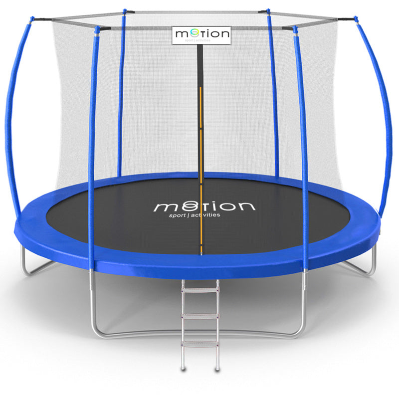 Trampoline – Springkussen – Tuinspeelgoed – Fitnessspringer – Speeltoestel – 305 cm Diameter – Veiligheidsnet Met Ritssluiting
