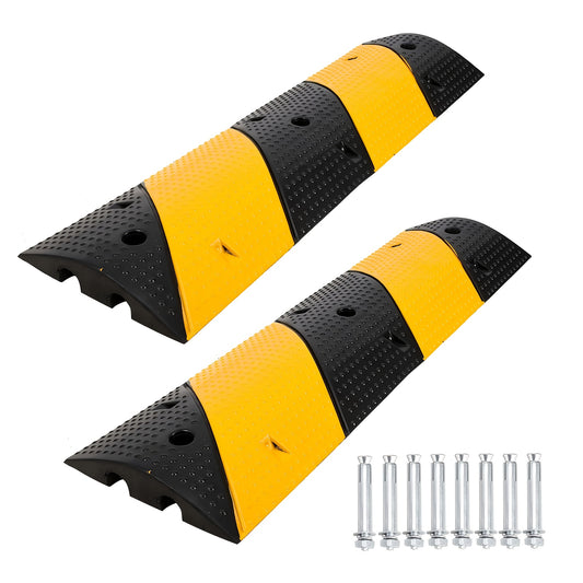 Snelheidsdrempel – Drempelprofiel – Verkeersremmer – Verkeersdrempel – Wegdrempel – 100 cm – Duurzaam ABS kunststof – Antislip oppervlak
