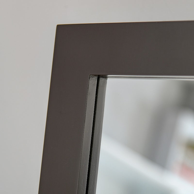 Full Length Spiegel – Staande Spiegel – Vloerspiegel – Volledige Lengte Spiegel – Hangende Spiegel – A-Frame Ontwerp – 47x46x148 cm – MDF Zwart Frame