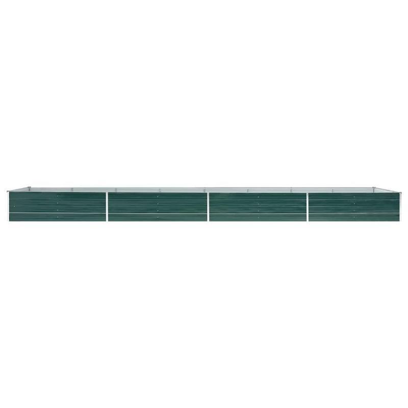 Raised Garden Bed – Hoogtebed – Tuinbak – Moestuinbak – Plantenbak – Gegalvaniseerd Staal – 600x80x45 cm Groen